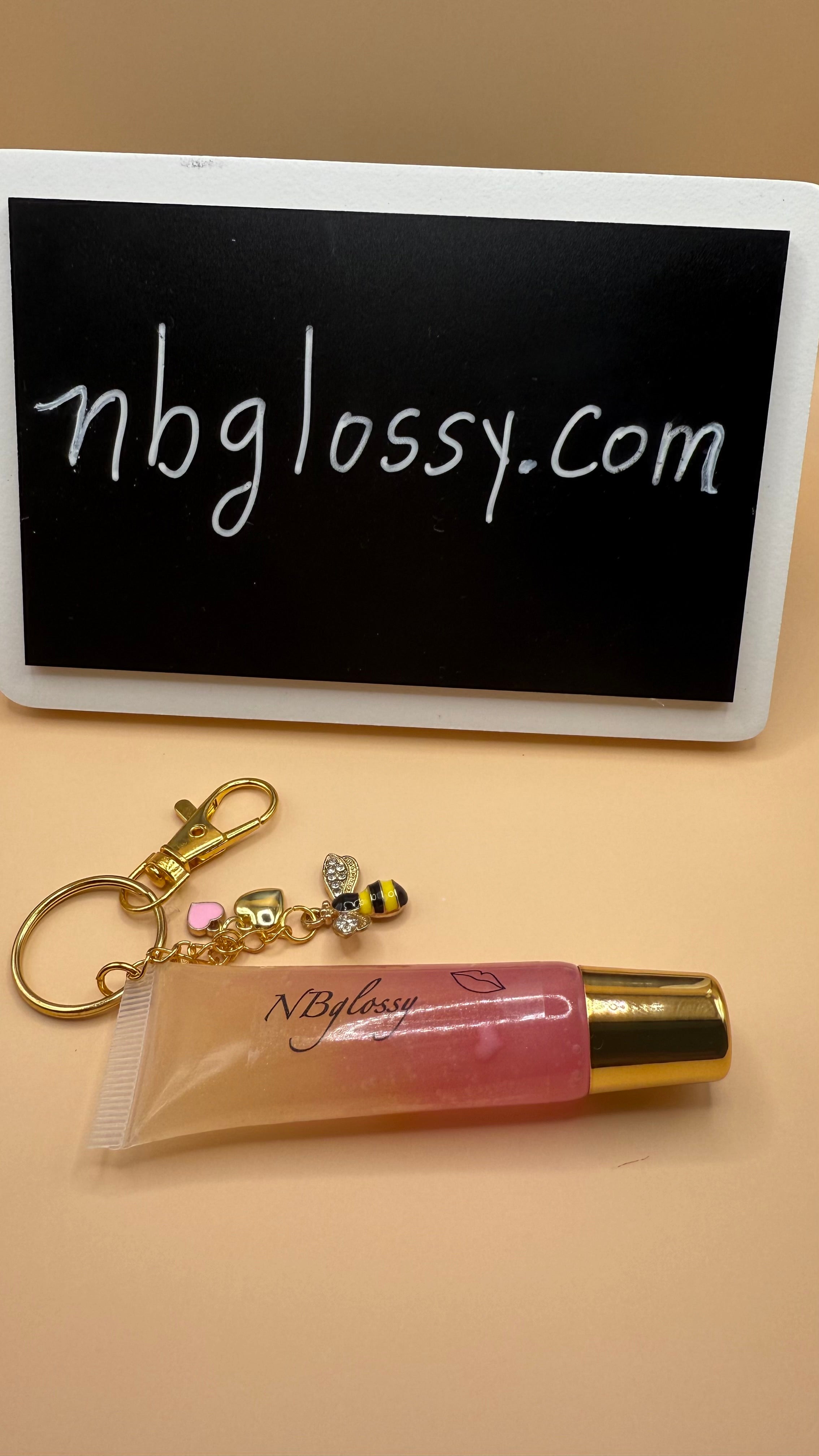 Pink Bee vegan lip gloss / Abeja Rosa