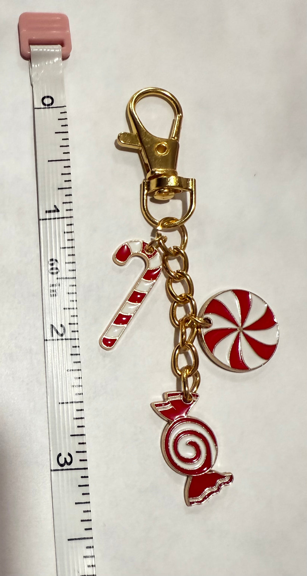 Christmas Gift Gold keychain| Candyland charms| NBGlossy holiday collection