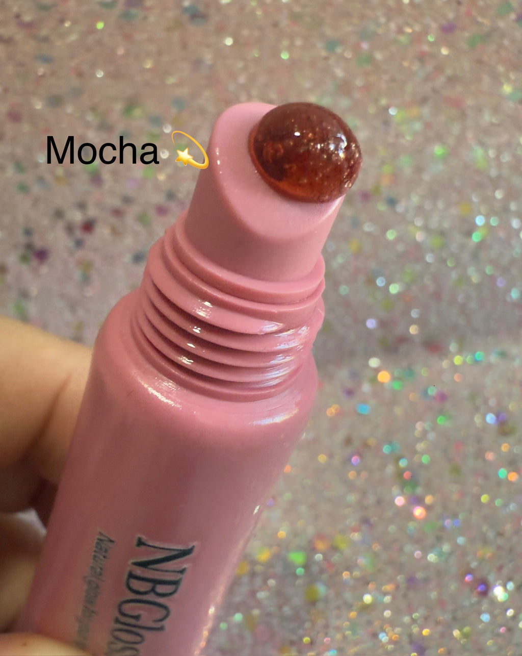 Citrus Mocha Glow Lip Gloss|Vegan and Hydrating gloss|Nbglossy Holiday Charm Collection